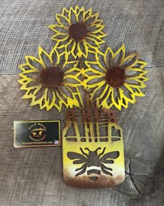 Sunflower in Bee Jar