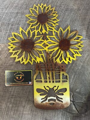 Sunflower in Bee Jar