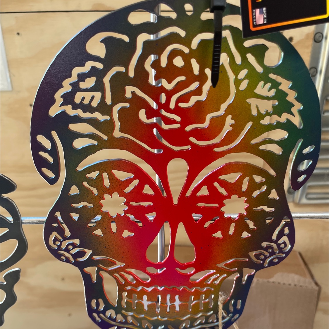 Day of the Dead/Sugar Skull – painted, rainbow