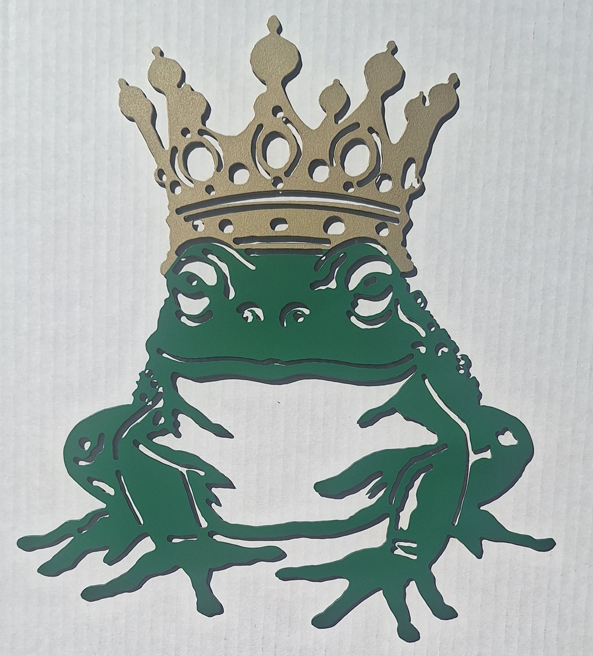 Frog/Toad King – painted